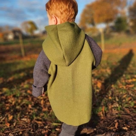 Visuell Design - Patchwork Kunterbunt Sweater Walk Oversize Hoodie - warm - Kinder bis 146 Farbauswahl
