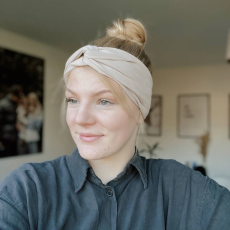 Visuell Design - Bio Stirnbänder für Frauen | Dehnbares Baumwolljersey | Stoff Haarband | Gedrehtes Stirnband | Haarband | Yoga Fitness Wrap