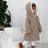 Visuell Design: Sweaterkleid Walkkleid schlicht Walk Oversize Hoodie - warm - Kinder bis 146 Farbauswahl
