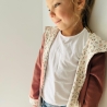 Visuell Design -  Überraschungsjacke - Übergangsjacke - Rippjersey gefüttert Muster Kinder