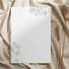 Briefpapier Set + passende Umschläge im Eukalyptus Look, DIN A4