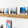 Wandhalter für Fotos aus Holz, Geschenk, Fotoleiste