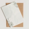 Briefpapier Set + passende Umschläge im Kräuter Look. DIN A4
