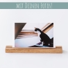 Kartenhalter aus Holz, 20 cm, Gravur, personalisiert, Geschenk
