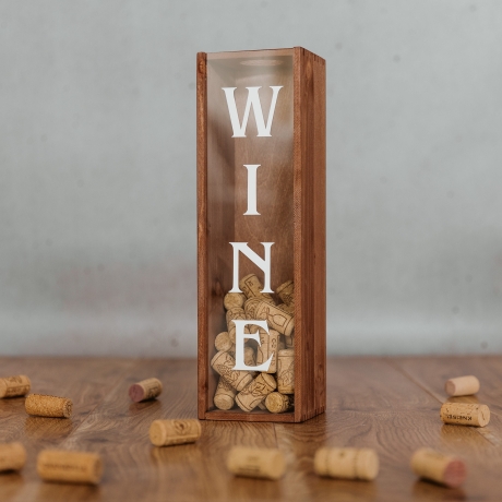 Weinkiste zum Sammeln von Korken, Korkensammler Box, Geschenk