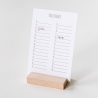 Geburtstagskalender, mit Ständer aus Holz, mit Gravur, Geburtstag