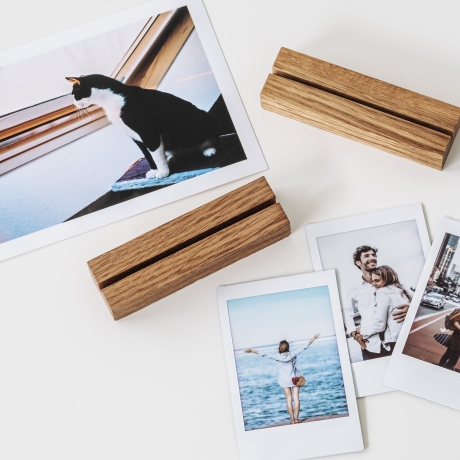 Fotohalter 2 Stk mit Gravur, personalisiertes Geschenk mit Foto
