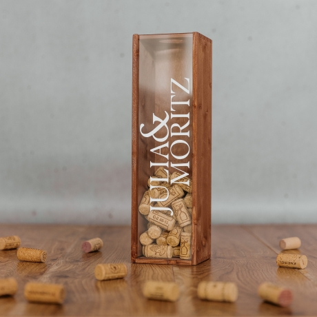 Weinkiste zum Sammeln von Korken, Korkensammler Box, Geschenk