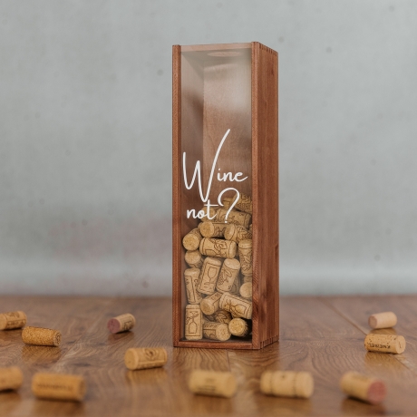 Weinkiste zum Sammeln von Korken, Korkensammler Box, Geschenk