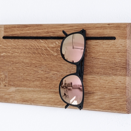 Brillen Halter aus Holz, 30cm Länge, Eiche, Sonnenbrillenhalter