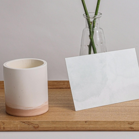 Briefpapier Set + passende Umschläge im Kräuter Look. DIN A4