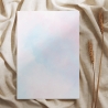 Briefpapier Set + passende Umschläge mit Aquarellwolken, DIN A4