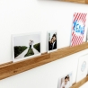 Wandhalter für Fotos aus Holz, Geschenk, Fotoleiste
