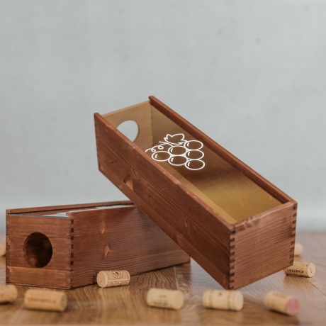Weinkiste zum Sammeln von Korken, Korkensammler Box, Geschenk