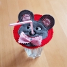 Stickdatei Aufsetzer, Glasaufsetzer, Party, Kinder, feiern