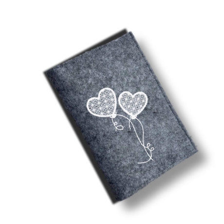 Stickdatei Herz Luftballon - zwei Varianten, Rahmen 10 cm x 10 cm
