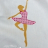 Stickdatei Ballerina Rahmen13x18, Tänzerin, Ballett, Tanz, Spitze