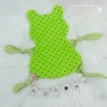 Stickdatei Frosch Kuscheltuch ITH drei Größen, Baby, Schmusetuch