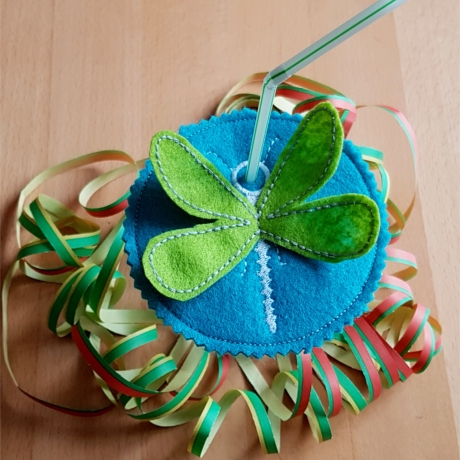 Stickdatei Aufsetzer, Glasaufsetzer, Party, Kinder, feiern