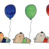 Stickdatei Bär Ballon, Doodle, Applikation, Teddy, Luftballon