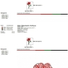Stickdatei Klatschmohn - je zwei Varianten, Mohn, Blume, Blüte