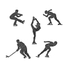 Stickdatei Eiskunst für den Rahmen 10 cm x 10 cm, Sport