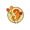 Stickdatei Geburtstags-Zahlen 1 bis 9 - Doodle Button