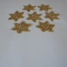 9er Set Häkeldeckchen-Schneesterne in gold zum schmücken