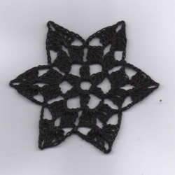 7er Set Sterne  schwarz-die etwas anderen Sterne