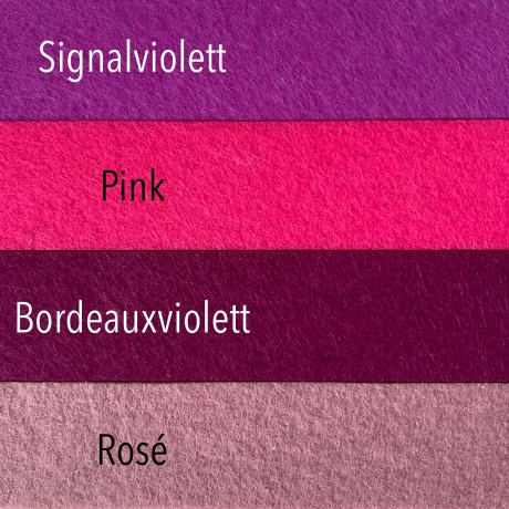 Schlüsselanhänger personalisiert aus Filz mit Name + Kleeblatt