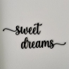Schriftzug SWEET DREAMS aus Holz / Wanddeko