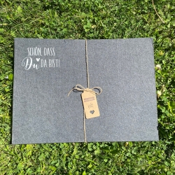 Filz Platzset (4er Set) mit Sprüchen Filz Platzset (4er Set) mit Sprüchen