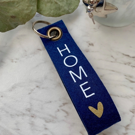 Schlüsselanhänger aus Filz HOME / Geschenk