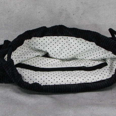Turnbeutel, schwarzer Cord