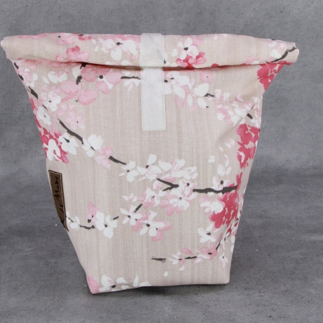 Lunchbag klein, rosa Blütenzweigen