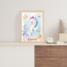 Meerestiere Poster-Set fürs Babyzimmer I Schildkröte, Wal, Seepferdchen & co. als schöne Kinderzimmer Deko I ohne Rahmen I CreativeRobin