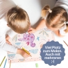 Regenbogen Malblock und Malunterlage für Kinder & Erwachsene | Schreibtischunterlage aus Papier DIN A3 mit 25 Blättern | CreativeRobin