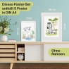 5er Poster-Set fürs Kinderzimmer I Tiere Afrikas I Süße Babyzimmer Deko I ohne Rahmen I CreativeRobin