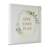 Live Love Plan Ringordner mit goldenen Applikationen & Gummiband