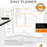 Printable DAILY PLANNER | Day Organizer | Undated To Do List |  Daily planning Checklist Pdf | 13 Pages