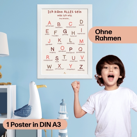 Affirmations Poster für Kinder | positive Bekräftigung fürs Kinderzimmer, Kindergarten & Grundschule | DIN A3 | CreativeRobin