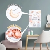 Sweet Dreams Poster fürs Kinderzimmer, Kindergarten & Grundschule | Süße schlafende Tiermotive | DIN A3 Größe | CreativeRobin