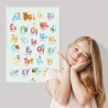 ABC Poster mit Tier Alphabet | Fürs Kinderzimmer, Kindergarten & Grundschule | A3 Größe | CreativeRobin