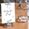 Hochzeitsbingo als Hochzeitsspiel für Brautpaar & Gäste im schönen Eukalyptus Design I 50 Blätter I CreativeRobin