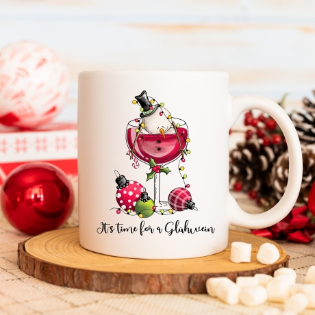 Tasse mit Schneemann | Tasse zu Weihnachten  | Glühweintasse