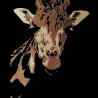 Maschinen Stickdatei - Giraffe Lichteffekt Sepia