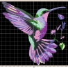 Maschinen Stickdatei - Kolibri Color Lichteffekt