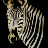 Maschinen Stickdatei - Zebra Lichteffekt Sepia