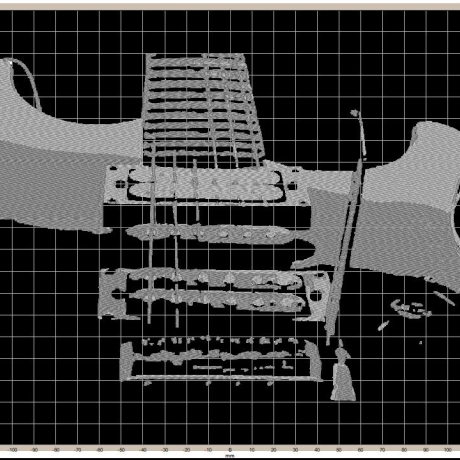 Maschinen Stickdateien - Gitarrengriff & E-Gitarre 18*13cm