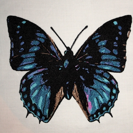 Maschinen Stickdatei - Schmetterling blau